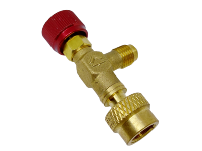 HECAPO M 1/4 X F 1/4 INCH SAE met valve depressor 