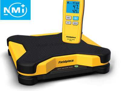 Fieldpiece SR47EC draadloze koelmiddel weegschaal 100KG + Certificeringen / BRL 100+ draagtas + draadloze LCD-uitleesunit Job Link®  549,00