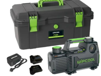 WIPCOOL Accu Vacuümpomp 2F2BRK A2L (R32) 142L/min MAKITA + BOSCH  + 220V ADAPTER ACTIE!!