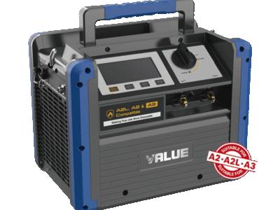 VALUE A2L + A3 VRDDF RECOVERY UNIT (R32, R600 R290) + CERTIFICERING BRANDBARE GASSEN 