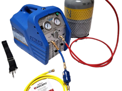 Value VRR12L-R32 Set recovery machine plus slangen en kraan en fles, voor regeneratie of recycling