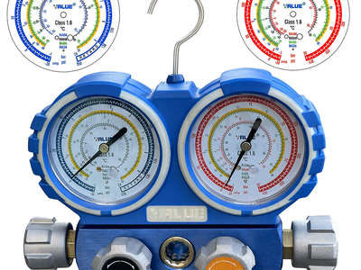 VALUE MG-4-R410-03 R134A/R32/R410/R407 MANOMETERSET 