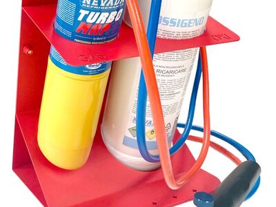 PROWELDING2-B+  HARDSOLDEER KIT + ZUURSTOF 242L + MAP CYLINDER + DRUKREGELAARS 3100° graden + MANOMETERS