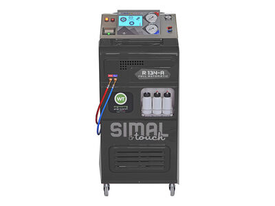 Simal Airco Touch Machine, vulstation R134A met printer & UV & verwarming 22L tank