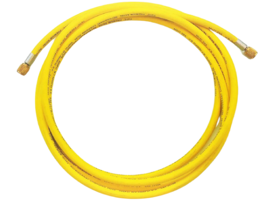 ELKE 4M kwaliteits slang 1/4 Inch SAE, R134A 234YF R22,  R404a, R407c, R502, R410a  GEEL