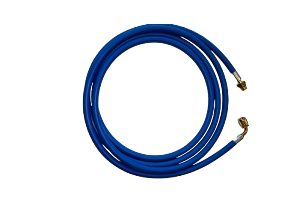 ELKE 3M 1/4 Inch kwaliteit slang aansluiting met 90° hoek Blauw 1234YF 