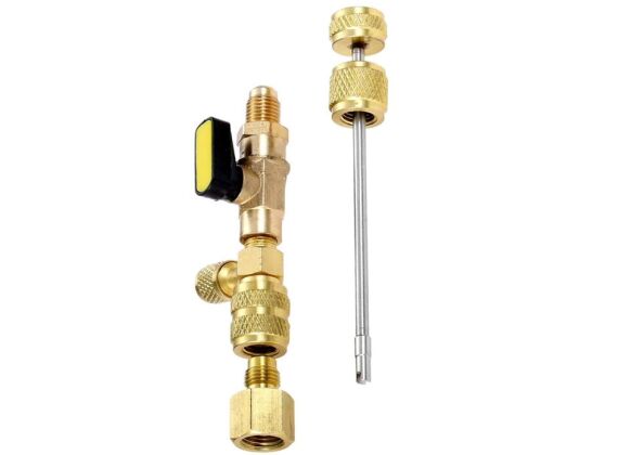 Schräderventiel ventiel trekker R410 R32 5/16 Inch SAE Inch + 1/4 Inch SAE 