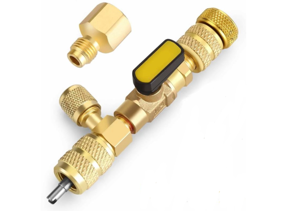 Schräderventiel ventiel trekker R410 R32 5/16 Inch SAE Inch + 1/4 Inch SAE