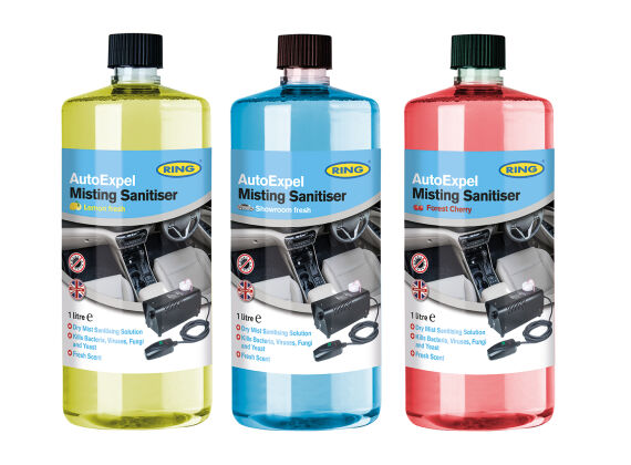 Ring desinfectie kit 3-delig navulset auto 