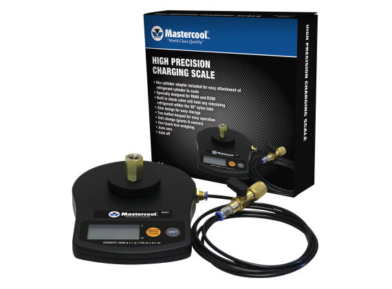 Mastercool weegschaal, voor hoge precisie 98201 + ADAPTER SET 