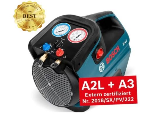 BOSCH A2L + A3 RG 4.0 RECOVERY UNIT (R290 R600 + A2L + A3 + CFC, HFC en HCFC ) 1089,00