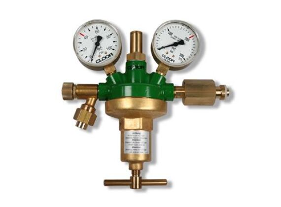 GLOOR GL 60 055160-60-N Stikstof reduceerventiel 0-60 BAR HVAC Incl Adapter!