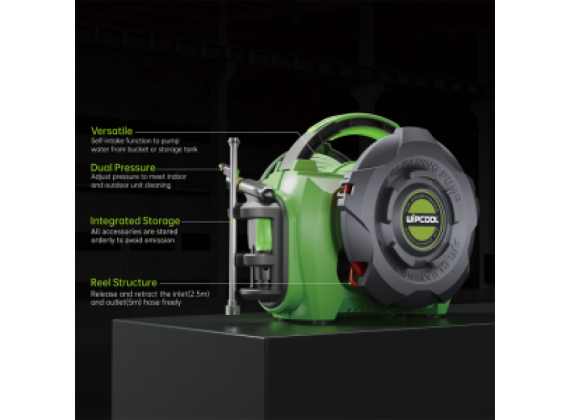 WIPCOOL Hogedrukreiniger HVAC C10B  op ACCU, zelfaanzuigend