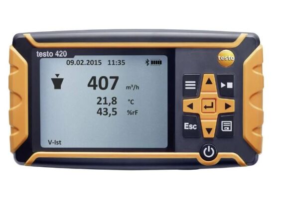 Testo 420 verschildrukmeter luchtdebietmeter 0562 4200