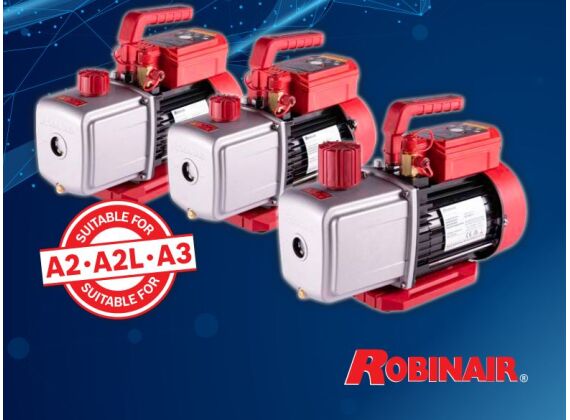 Robinair A2L / A3 vacuümpomp 2-traps 1530-A3 85L/min 279,00