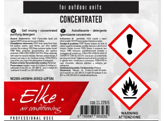 ELKE 5L Reinigingsmiddel CONDENSOR concentraat  11.229