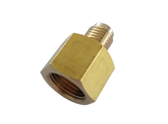 ADAPTER F 3/8 INCH  SAE (5/8 UNF) X 1/4 INCH SAE M