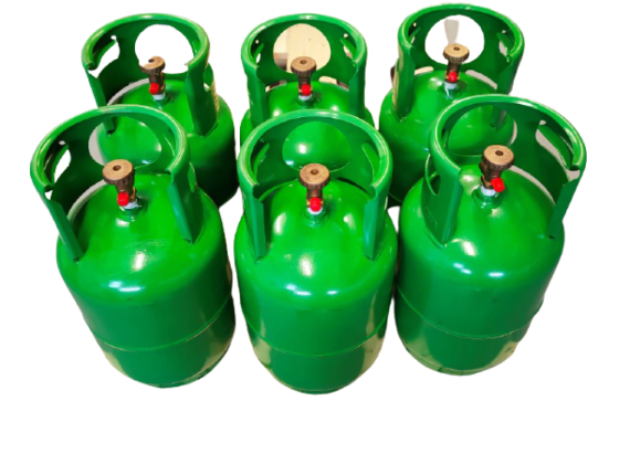 1-2023 productie, 1 Valve cilinders voor regeneratie / Recycling 12,5L met EU KEUR (olie vrije cilinders)