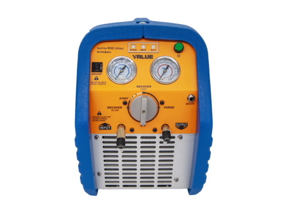 Value VRR12L-OS-R32 Set recovery machine plus slangen en kraan en cilinder, voor regeneratie of recycling