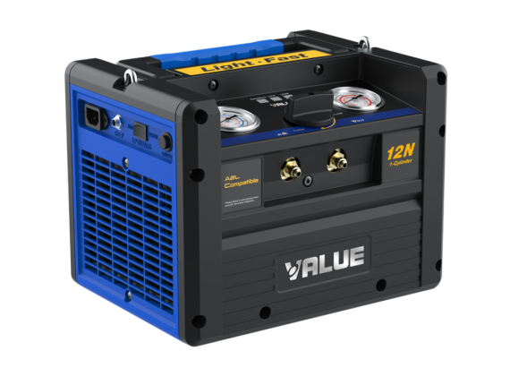 VALUE VRR12N Set recovery machine plus slangen en kraan en cilinder, voor regeneratie of recycling