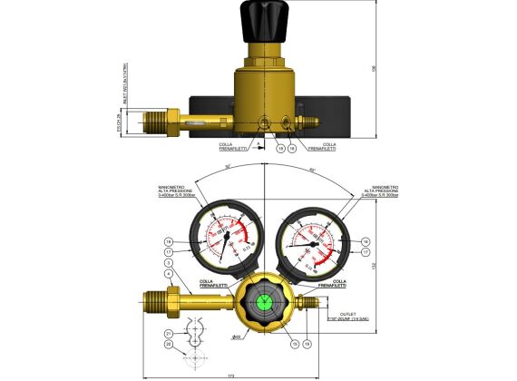 CO2 Reduceer ventiel 13.410 ELKE