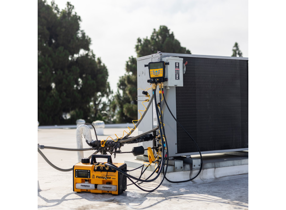 FIELDPIECE Digital 4-weg manifold SM482VINT SMAN® + ingebouwde vacuümmeter + type K temperatuurklemmen en thermokoppel incl. opbergtas A1/A2L/A3