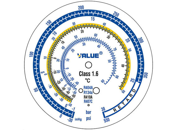 VALUE MG-4-R410-03 R134A/R32/R410/R407 MANOMETERSET 