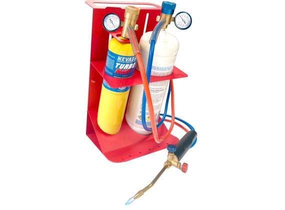 PROWELDING2-B+  HARDSOLDEER KIT + ZUURSTOF 242L + MAP CYLINDER + DRUKREGELAARS 3100° graden + MANOMETERS