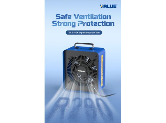VALUE VA3-F-EX Explosie vrije ATEX  Heavy Duty ventilator A3 R290 R600 