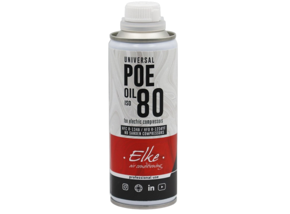 ELKE POE 80 OLIE 250ML UNIVERSEEL POE 11.508 R134A & 1234YF (GELIJK AAN ND11 DENSO)