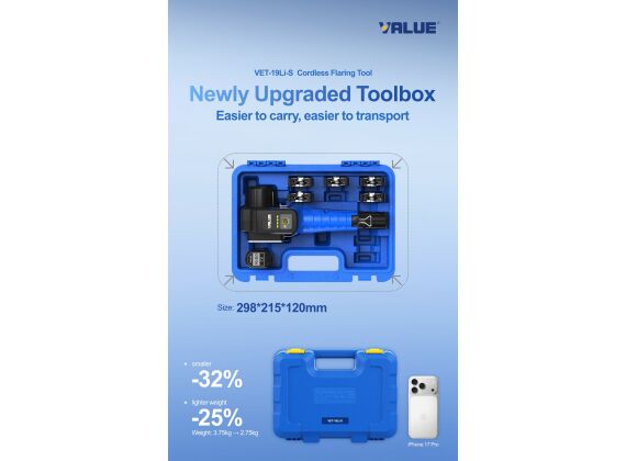 VALUE VET-19Li-S  Elektrisch flare apparaat  NEW UPGRADE MODEL 2026