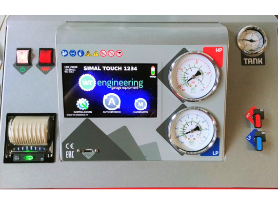 Simal TOUCH AIRCO VULMACHINE R1234YF met printer & UV & verwarming 22L tank, AIRCOVULSTATION