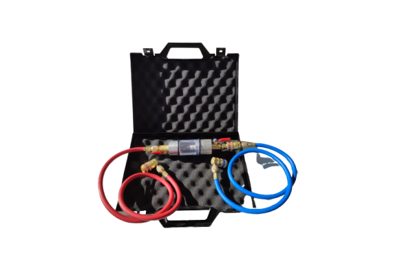 Diagnose set, kijkglas; visueel testen op polymerisatie en onzuiverheden in uw a/c systeem R134A & 1234YF met filter 