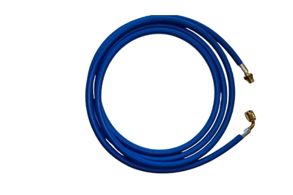 ELKE 3M 1/4 Inch kwaliteit slang aansluiting met 90° hoek Blauw 1234YF 