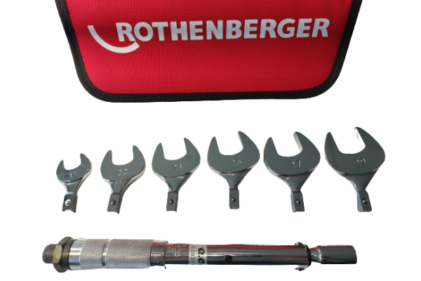 Rothenberger moment steeksleutelset 8-delig 17-22-24-26-27-29 mm torgue wrench set 