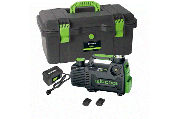WIPCOOL Accu Vacuümpomp 2F1BRK A2L (R32)  71L/min MAKITA + BOSCH  + 220V Adapter 
