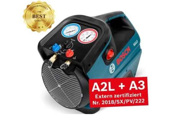 BOSCH A2L + A3 RG 4.0 RECOVERY UNIT (R290 R600 + A2L + A3 + CFC, HFC en HCFC ) 1089,00