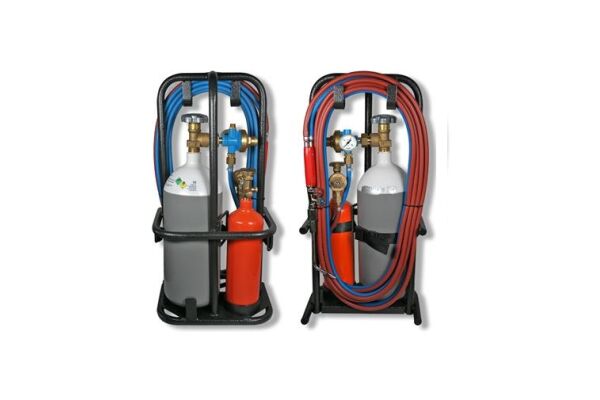 GLOOR hardsoldeer set compleet ME-2000 / HS4+ GEVULD, 5M slang! voorgevuld!