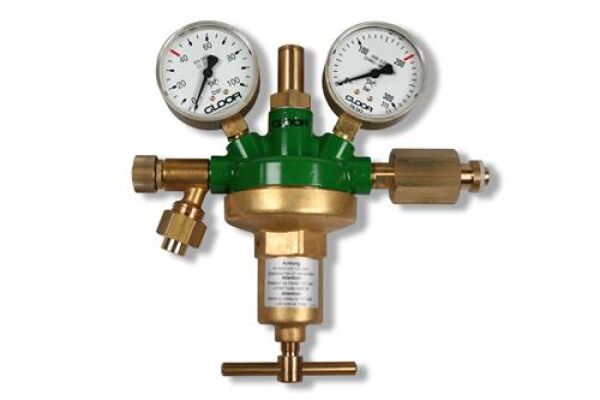 GLOOR GL 60 055160-60-N Stikstof reduceerventiel 0-60 BAR HVAC Incl Adapter!