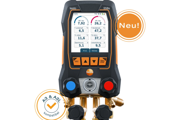 TESTO 558S SMART Slimme digitale manifold A2L A3  0564 5581
