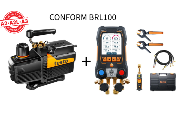 TESTO SET 558S + SLANGEN + 565I 198L VAC.POMP HVAC TESTO KIT