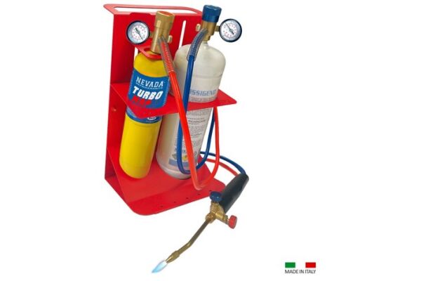 PROWELDING2-B  HARDSOLDEER KIT + ZUURSTOF 242L + MAP CYLINDER + DRUKREGELAARS 3100° graden