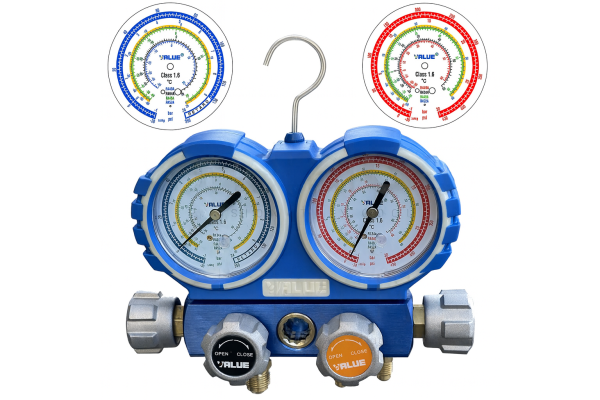 VALUE MG-4-R410-03 R134A/R32/R410/R407 MANOMETERSET 