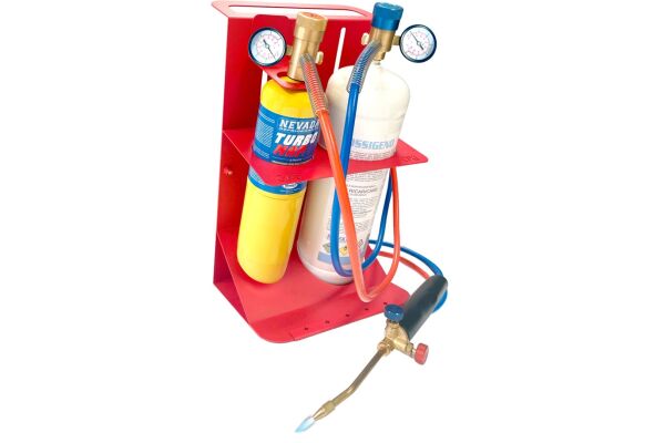 PROWELDING2-B+  HARDSOLDEER KIT + ZUURSTOF 242L + MAP CYLINDER + DRUKREGELAARS 3100° graden + MANOMETERS