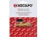 HECAPO M 1/4  X F 1/4 INCH SAE, kogel ventiel met valve depressor